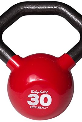 Body-Solid-KETTLEBALL-30-lb-Vinyl-Dipped-Kettlebell-with-Multi-Grip-Angled-Handle-0