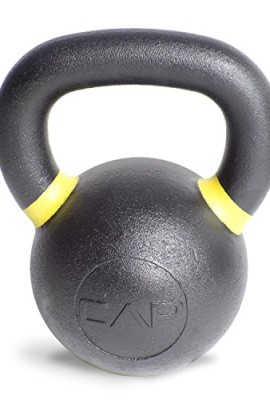 CAP-Barbell-Cast-Iron-Competition-Weight-Kettlebell-35-Pound-BlackYellow-0