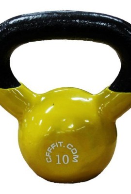 CFF-Vinyl-Russian-Kettlebell-and-Chalk-Block-Yellow-10-Pound-0