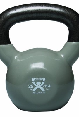 CanDo-Vinyl-Coated-Kettlebell-Silver-25-Pound-0