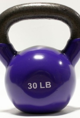 DWC-Vinyl-Coated-Cast-iron-Kettlebell-Commercial-Grade-30-LB-0