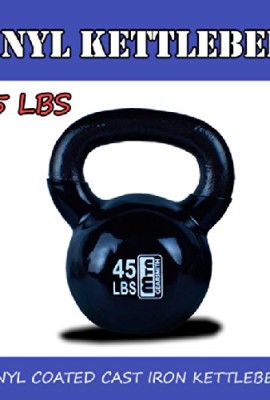 New-45-Lbs-Vinyl-Coated-Cast-Iron-Kettlebells-Weight-Dumbbells-Kettlebell-0-2