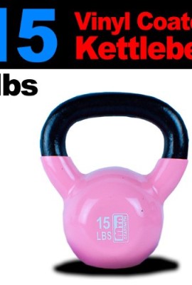 New-MTN-Gearsmith-5-10-15-20-25-35-45-lbs-1pc-Vinyl-Coated-Cast-Iron-Kettlebell-Kettle-Bell-Lowest-Price-Fastest-Priority-Shipment-15-lbs-0