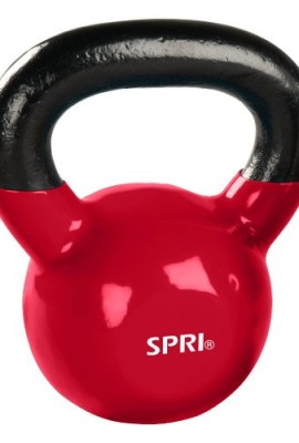 SPRI-Deluxe-Vinyl-Kettlebell-Red-10-Pound-0