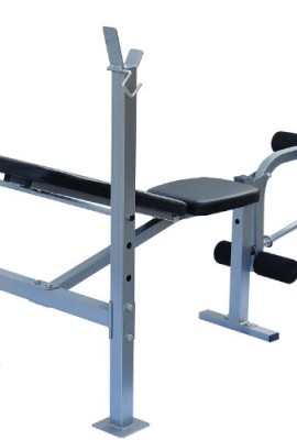 Soozier-Incline-Flat-Exercise-Free-Weight-Bench-w-Leg-Extension-0-0