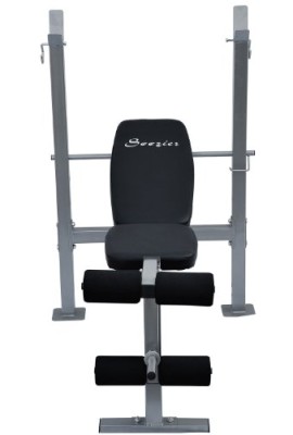 Soozier-Incline-Flat-Exercise-Free-Weight-Bench-w-Leg-Extension-0-1