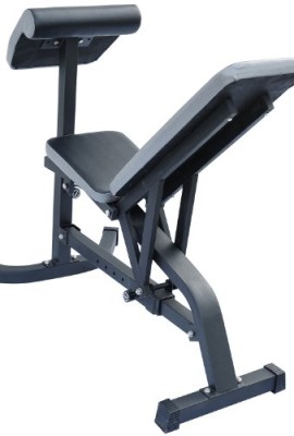 Soozier-Incline-Flat-Exercise-Weight-Bench-w-Preacher-Curl-Station-0-1