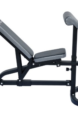 Soozier-Incline-Flat-Exercise-Weight-Bench-w-Preacher-Curl-Station-0-2