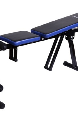 Soozier-Multi-Use-Dumbbell-Exercise-Weight-Bench-Black-Blue-0-0