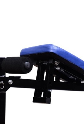 Soozier-Multi-Use-Dumbbell-Exercise-Weight-Bench-Black-Blue-0-2