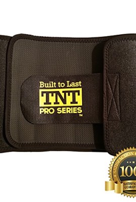 TNT-Waist-Trimmer-Ab-Belt-Stomach-Fat-Burner-Toner--Extra-Wide-to-Cover-Entire-Midsection--Uniquely-Designed-to-Repel-Sweat-Moisture-w-Anti-Slip-Grid-Technology--No-Slipping-or-Movement-of-Fabric-Prem-0-0