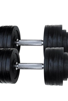 2-X-525-LBS-Adjustable-Cast-Iron-Dumbbells-Set-Total-105-Lbs-0-3