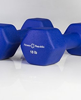 Fitness-Republic-Neoprene-Dumbbells-10-lbs-Set-Neoprene-Weights-0-0