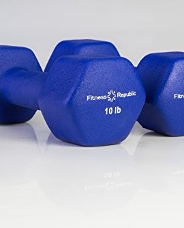 Fitness-Republic-Neoprene-Dumbbells-10-lbs-Set-Neoprene-Weights-0-1