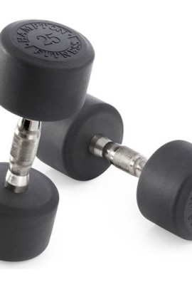 Hampton-Fitness-25-lb-Dura-ProStyle-Dumbbell-Pair-with-Steel-Ergonomic-Handle-0