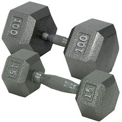 Hex-Dumbbell-w-Ergo-Handle-30-lb-0