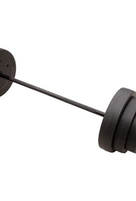 Home-Gym-100-lb-Vinyl-Weight-Set-old-weightlifting-tradition-Cement-filled-0