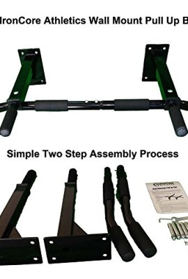 Iron-Core-Athletics-Wall-Mount-Pull-Up-Bar-This-Heavy-Duty-Wall-Mount-Pull-Up-Bar-Has-Four-Mounting-Bolts-on-Each-Side-Offering-Superior-Strength-and-More-Secure-Mounting-0-0