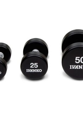 Ivanko-IUDB-Urethane-Solid-Steel-Dumbbells-5-50-lb-Set-USA-Made-dumbbells-0