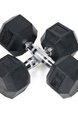 JFit-Rubber-Coated-Hex-Dumbbells-25-lb-Pair-0