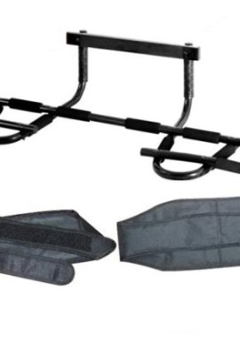 Lion-Roar-Fitness-Set-of-All-In-One-Doorway-Chin-Up-Pull-Up-Bar-and-Heavy-Duty-Ab-Straps-BEST-VALUE-0