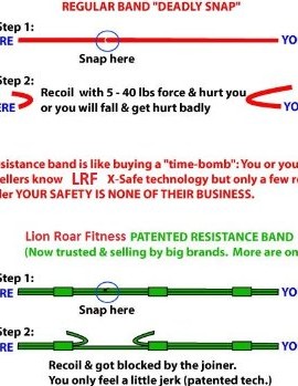 Lion-Roar-Fitness-Set-of-X-Safe-Adjustable-Patented-Twin-tubes-Resistance-Band-Set-up-to-45-LBS-and-Durable-Pull-Up-Chin-Up-Bar-Best-Value-0-1