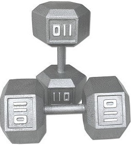 Pair-110-lb-Cast-Iron-Hex-Dumbbells-0