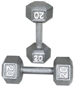 Pair-20-Lb-Cast-Iron-Hex-Dumbbells-0