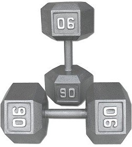 Pair-90-Lb-Cast-Iron-Hex-Dumbbells-0