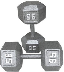 Pair-95-Lb-Cast-Iron-Hex-Dumbbells-0