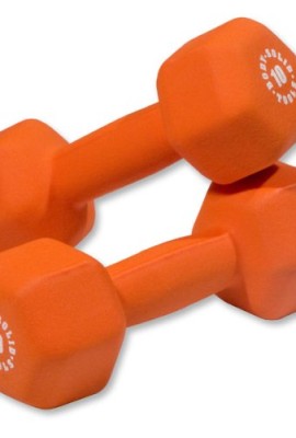 Pair-of-10lb-Neoprene-Dumbbells-Orange-0