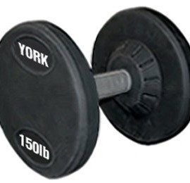 Rubber-Pro-Style-Dumbbell-Set-5-Pair-York-105-125-lb-0