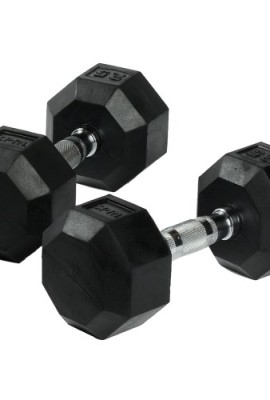 SPRI-Deluxe-Rubber-Dumbbell-40-Pound-0-0