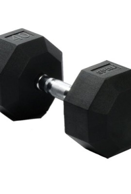 SPRI-Deluxe-Rubber-Dumbbell-40-Pound-0