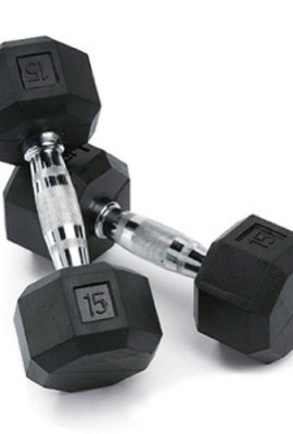 SPRI-Deluxe-Rubber-Dumbbells-Sold-as-set-of-2-15-Pound-0