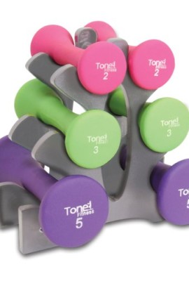 Tone-Fitness-Hourglass-Dumbbell-Set-20lb-0