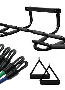 Wacces-New-Doorway-Heavy-Duty-Chin-Up-Pull-Up-Bar-With-5-Resistance-Bands-0-1