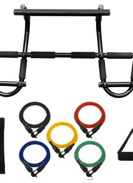 Wacces-New-Doorway-Heavy-Duty-Chin-Up-Pull-Up-Bar-With-5-Resistance-Bands-0-2