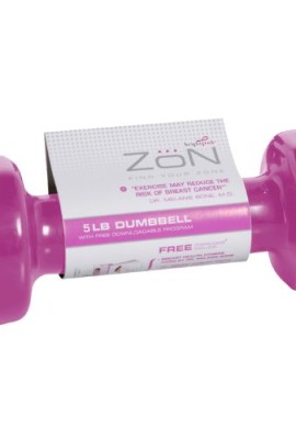 ZoN-Pink-Dumbbell-5-Pound-Sold-Individually-0-0