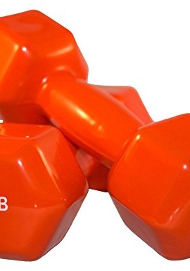 jfit-10-Pound-Vinyl-Dumbbell-Pair-Orange-0