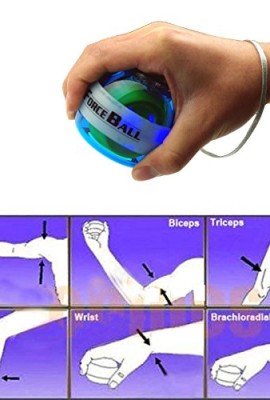 Bestcompu-New-Force-Ball-Power-Gyro-Wrist-Multicolor-Ball-Arm-Exercise-Ball-Blue-0-1