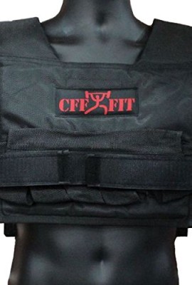 CFF-Adjustable-Weighted-Short-Vest-22-Lbs-10-kg-Great-for-Cross-Training-Running-Fireman-Training-0