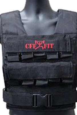 CFF-Adjustable-Weighted-Vest-30-Kg66-Lbs-with-Free-Additional-Vest-Shell-Great-for-Cross-Training-Fireman-Training-0