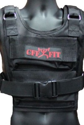 CFF-Weighted-Short-Vest-Shell-Only-Up-to-36lb-Capacity-Great-for-Cross-Training-Running-Fireman-Training-0