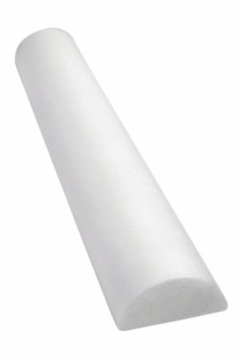 CanDo-30-2340-PE-Foam-Roller-Full-Skin-Half-Round-6-x-36-White-0