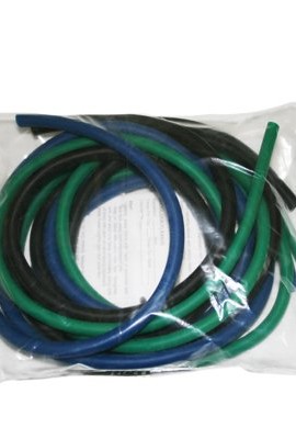 Cando-10-5382-GreenBlueBlack-Low-Powder-Exercise-Tubing-PEP-Pack-Moderate-Resistance-0