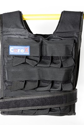 CoreX-Adjustable-Weighted-Vest-Holds-up-to-66lbs-Weight-stack-not-included-0-0