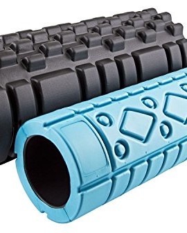 Fit-Spirit-Set-of-2-Textured-High-Density-Exercise-Sports-Fitness-Foam-Rollers-0