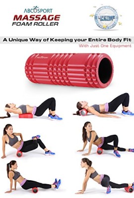 Foam-Roller-for-Physical-Therapy-Exercise-for-Muscle-with-Soft-Massage-Roller-13-x-5-RED-0-0