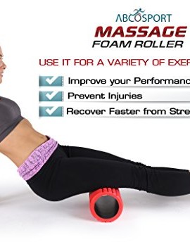 Foam-Roller-for-Physical-Therapy-Exercise-for-Muscle-with-Soft-Massage-Roller-13-x-5-RED-0-4